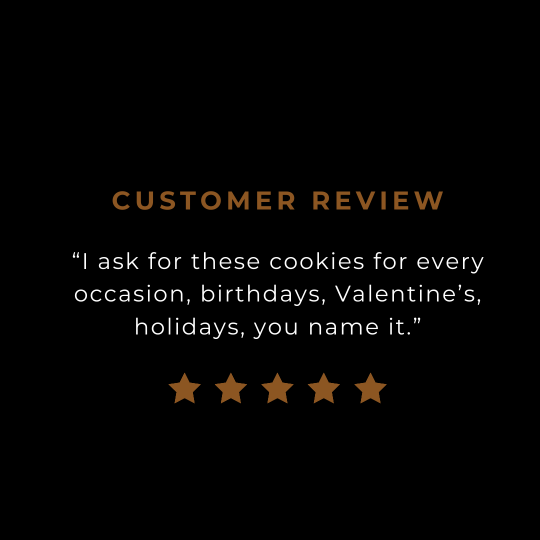 Customer review about our Iced Almond cookies.