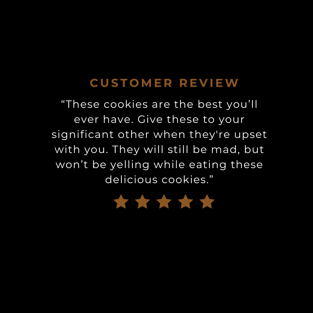 Customer review. | Monica's Gourmet Cookies