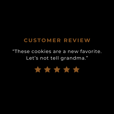 A customer review for our Campfire cookie.