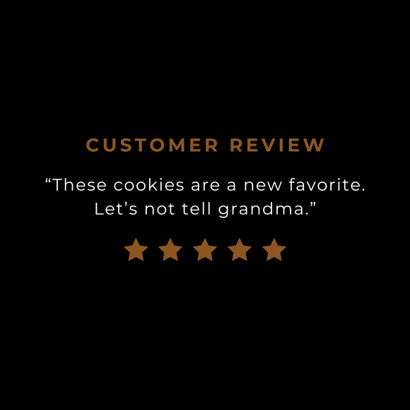 A customer review for our Campfire cookie.