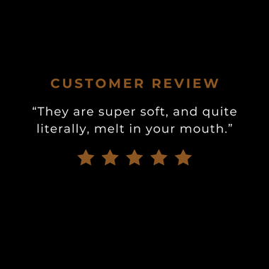 Customer review for our caramel rock cookie.