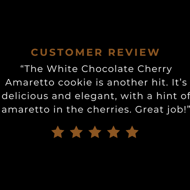 White Chocolate Cherry Amaretto cookie review.