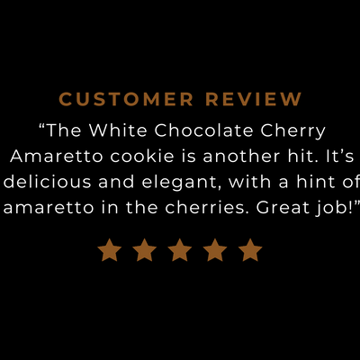 White Chocolate Cherry Amaretto cookie review.