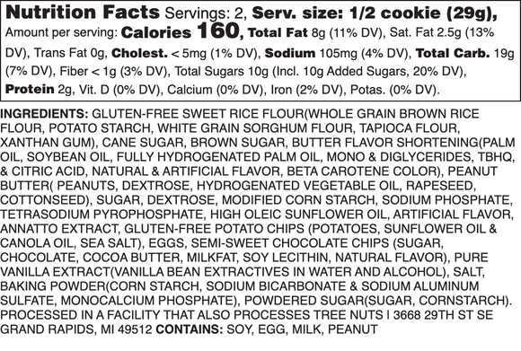 GLUTEN-FREE PEANUT BUTTER CHOCOLATE CHIP DELIGHT