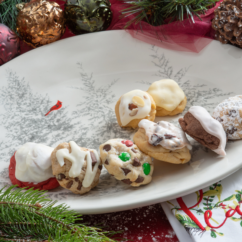 Holiday Platter filled with holiday coookies.
