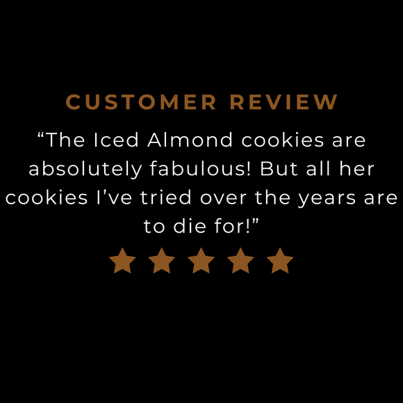 Iced Almond cookie review.
