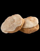 Our gourmet Iced Cinnamon cookie with cinnamon dough and cinnamon-sugar icing.