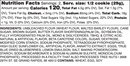 SUGARED LEMON BLUEBERRY NUTRITION LABEL 