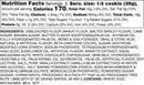 White Chocolate Almond Macadamia Nutrition Label