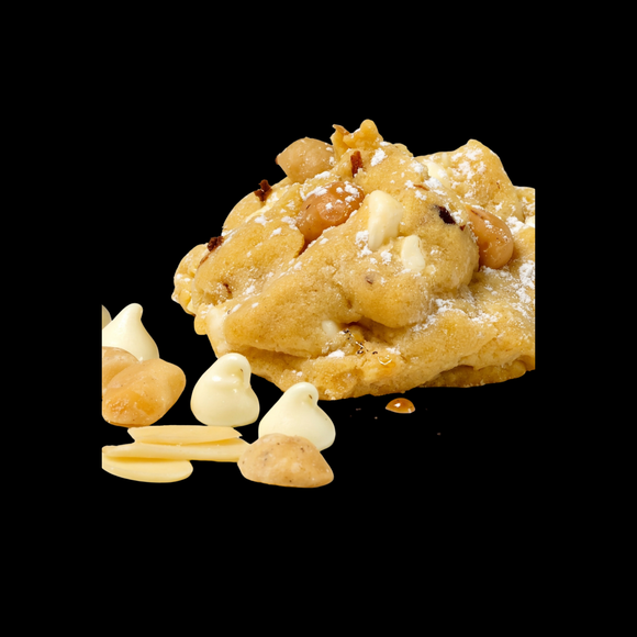 White Chocolate Almond Macadamia.