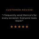 Customer Cookie Review for our Monica's Gourmet Premium Mix.