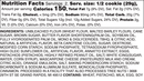 THE ROYAL CORONATION NUTRITION LABEL