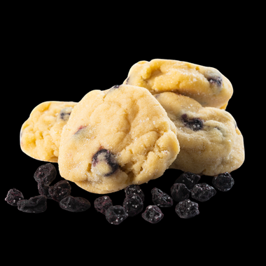Our gourmet, handcrafted Sugared Lemon Blueberry cookie, rolled in sugar to perfection.