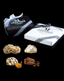 The Good Good Mix: Iced Almond, Chocolate Chip, Caramel Rock, and Brownie Grenade.