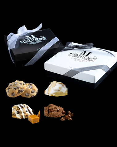 The Good Good Mix: Iced Almond, Chocolate Chip, Caramel Rock, and Brownie Grenade.