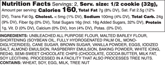The Naughty Almond Nutrition Label