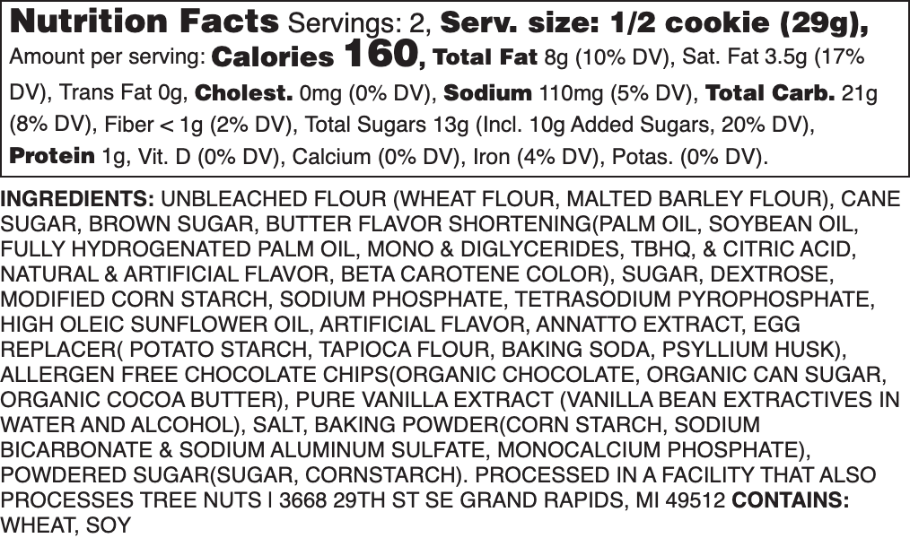 Vegan Cookies | Monica's Gourmet Cookies