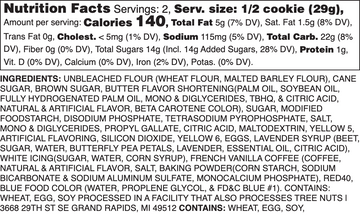 Violet Nutrition Label