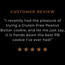 Gluten-Free Peanut Butter cookie review.
