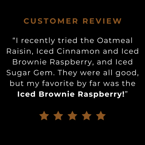 Iced Brownie Raspberry cookie review!