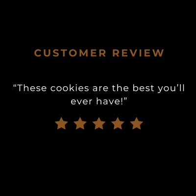 A customer review for our Chocolate Chip Pecan cookie.
