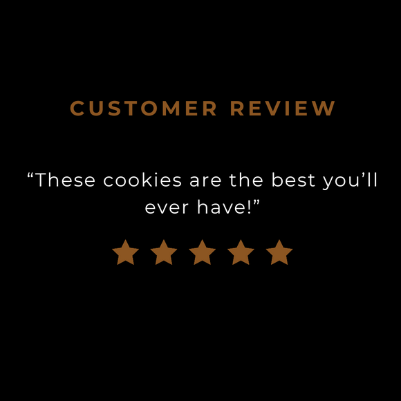 A customer review for our Chocolate Chip Pecan cookie.
