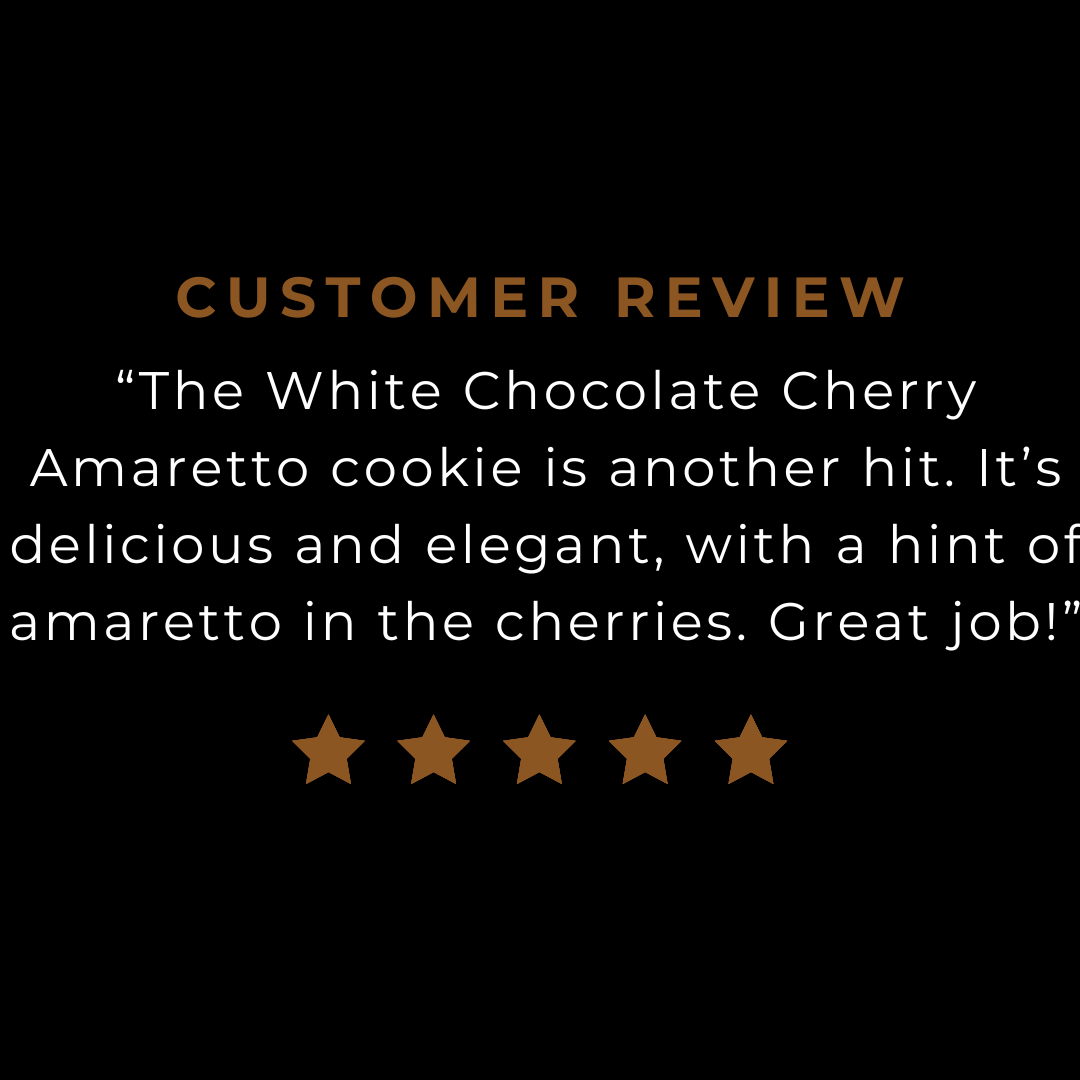 White Chocolate Cherry Amaretto cookie review.