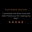 Customer cookie review.
