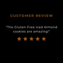 Gluten-free Iced Almond cookie review.