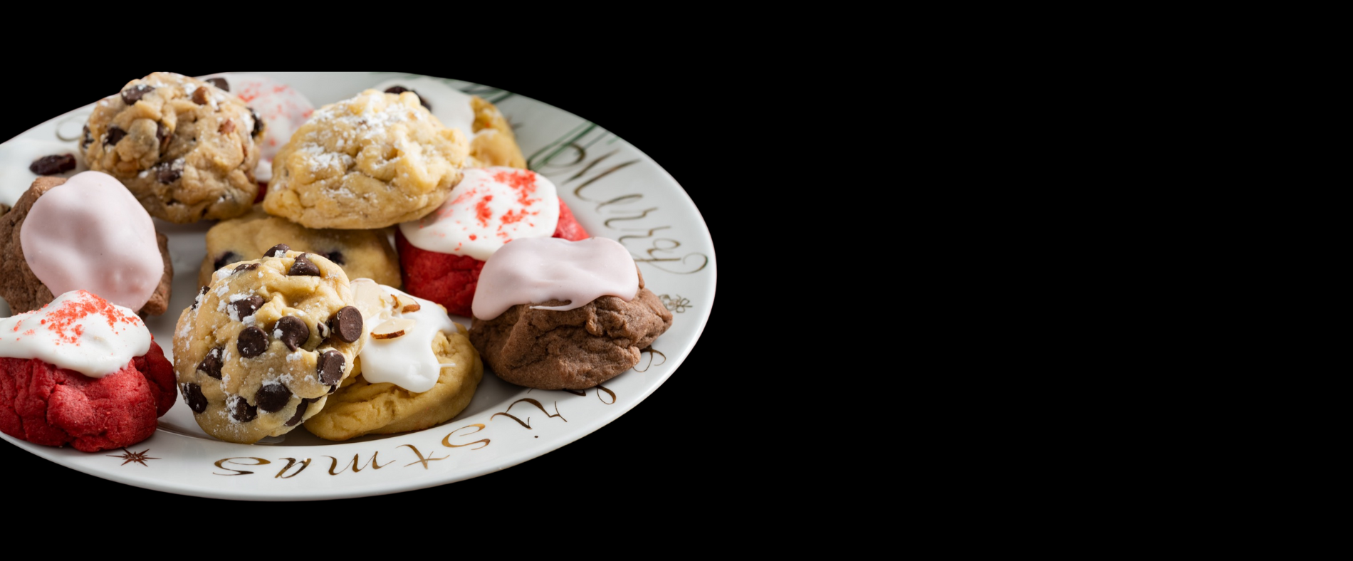 Holiday cookie platter.