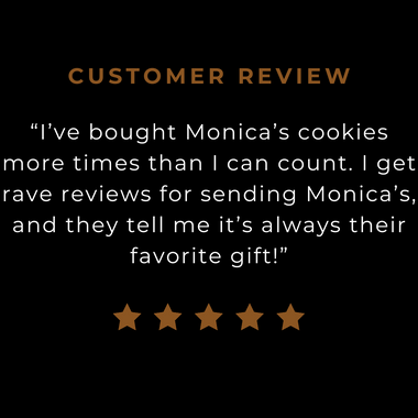 Customer cookie review for our Monica's Mix.