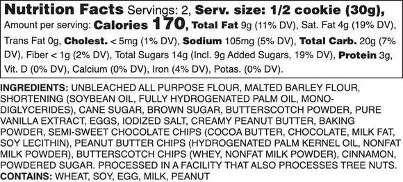 The Trio Nutrition Label