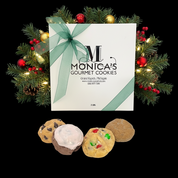 Frosty's Favorite Stash: Peanut Butter Chocolate Chip, Iced Brownie Raspberry, Candied Chocolate Chip, Gingerbread.