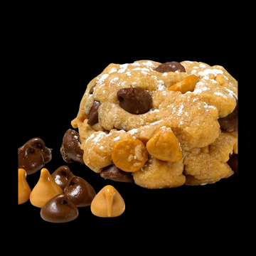 Our gourmet, handcrafted Trio cookie, made with butterscotch, chocolate chips, and peanut butter.
