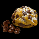 Our gourmet, handcrafted Pumpkin Chocolate Chip cookie, made with pumpkin, chocolate chips, and powdered sugar.